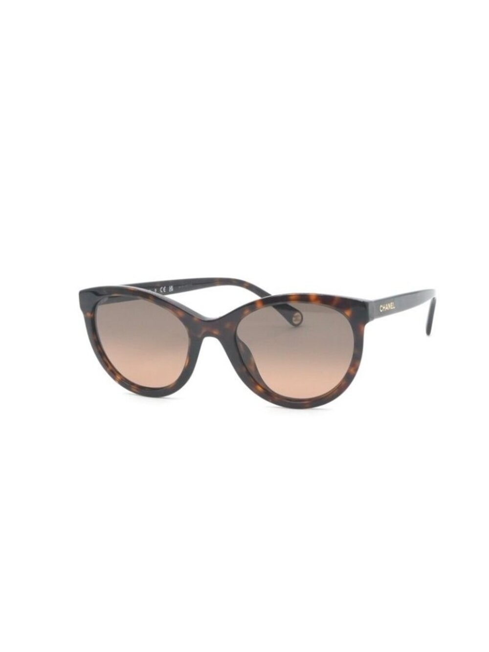Chanel Sunglasses Brown Gold CC Logo Eyewear